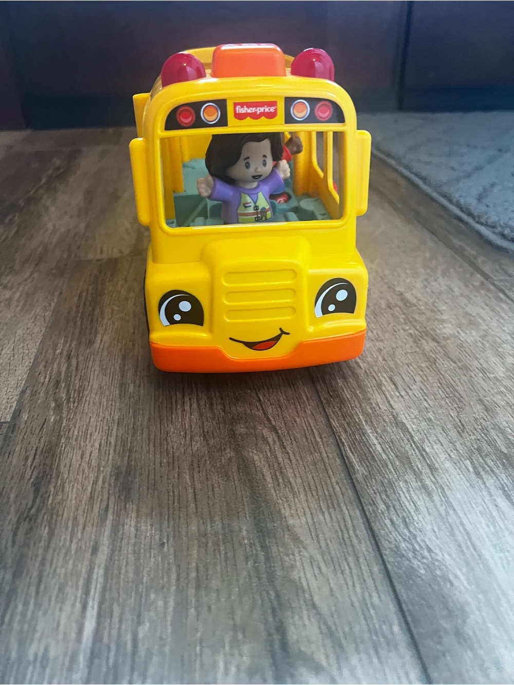 Fisher-Price Little People School Bus Toy with Passenger